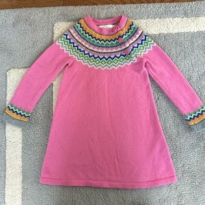 Mini Boden Pink Sweater Dress 3-4Y - used